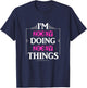 I'm Zoey Doing Zoey Things Funny First Name Gift T-Shirt - T-Shirt | Navy
