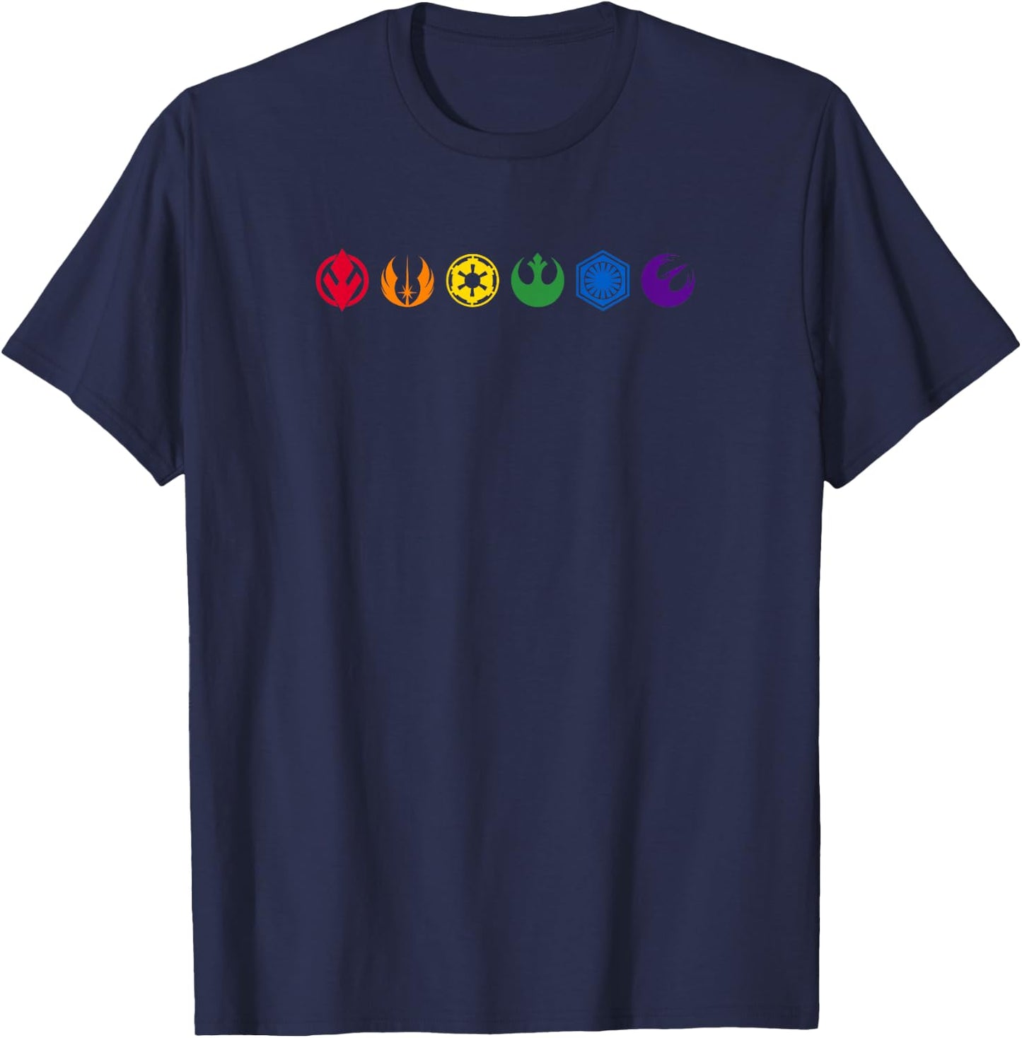 Star Wars Rainbow Icons T-Shirt - T-Shirt | Navy