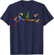 Cool Birds Art For Nerds Men Women Kids Bird Watcher Birding T-Shirt - T-Shirt | Navy