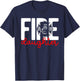 Fire Daughter Of A Firefighter Daughter Fireman Daughter T-Shirt - T-Shirt | Navy