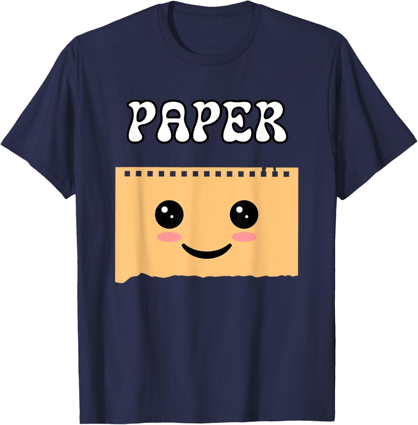 Rock Paper Scissors Funny Halloween Matching Group Costume T-Shirt - T-Shirt | Navy