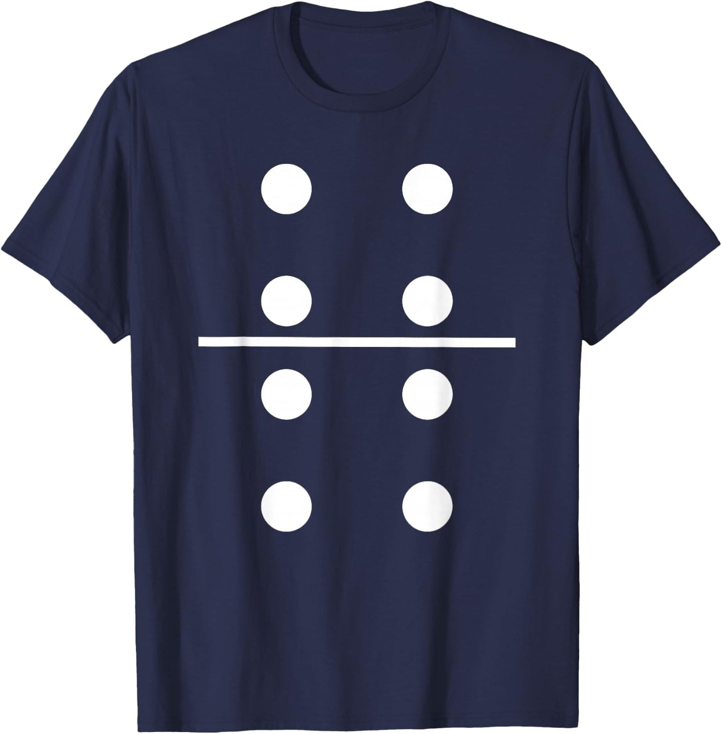 Domino 4 and 4 Matching Halloween Group Costumes 4-4 T-Shirt - T-Shirt | Navy