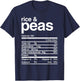 Rice and Peas Nutritional Value T-Shirt - T-Shirt | Navy