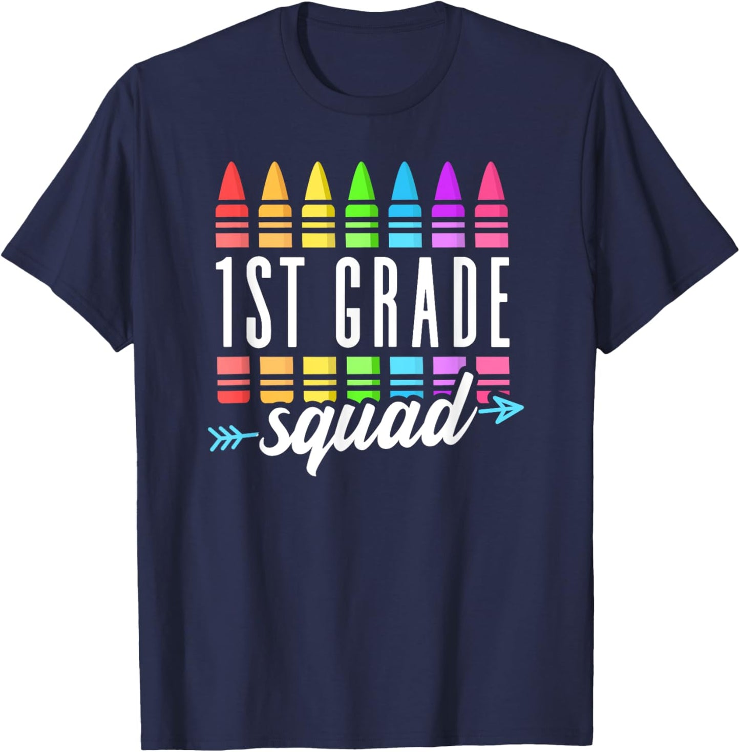 1st Grade Squad Back to School First Grade Teacher Boy Girl T-Shirt - T-Shirt | Navy