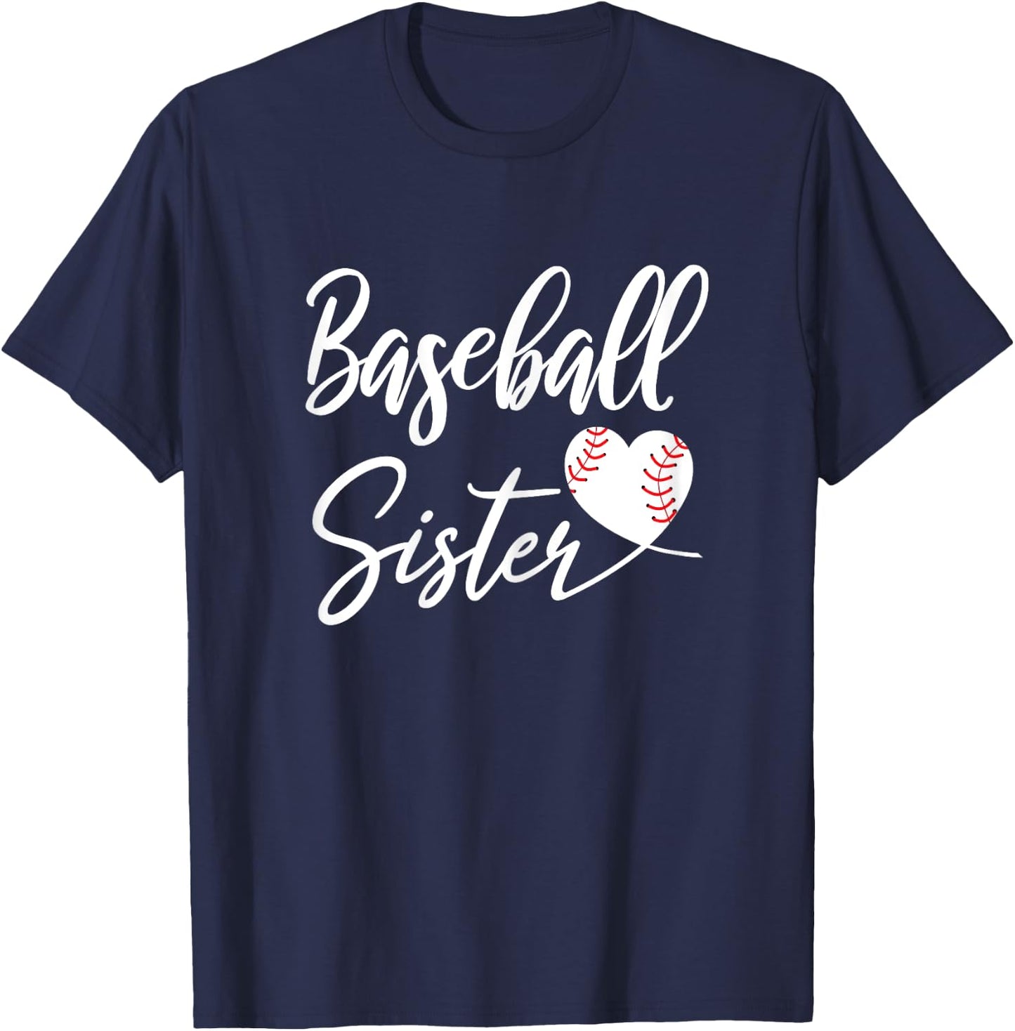 Baseball Sister T-Shirt - T-Shirt | Navy