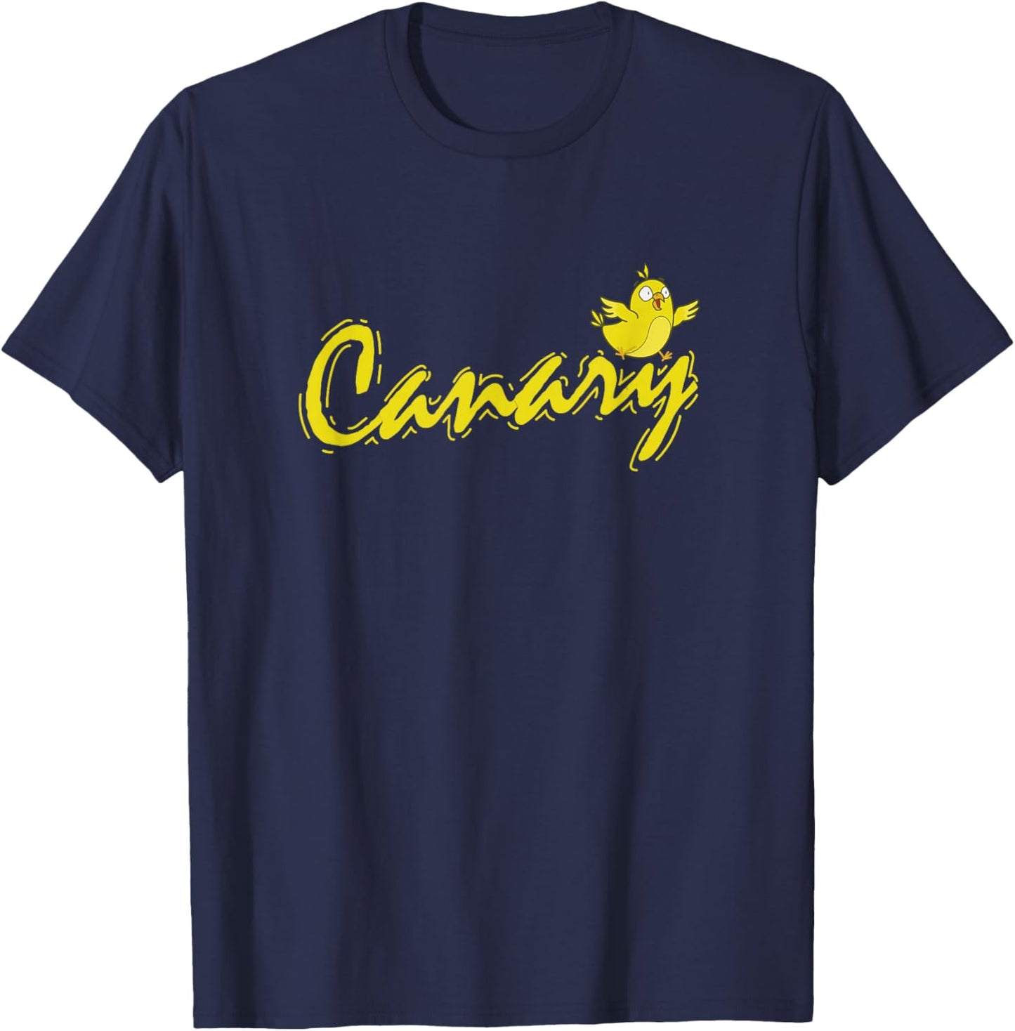 Canary Bird yellow and cute T-Shirt - T-Shirt | Navy