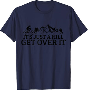 Funny Mountain Bike MTB Cycling Biking Biker Cyclist Gift T-Shirt - T-Shirt | Navy
