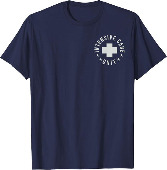 ICU Registered Nurse Intensive Care Unit RN Staff ICU Nurse T-Shirt - T-Shirt | Navy