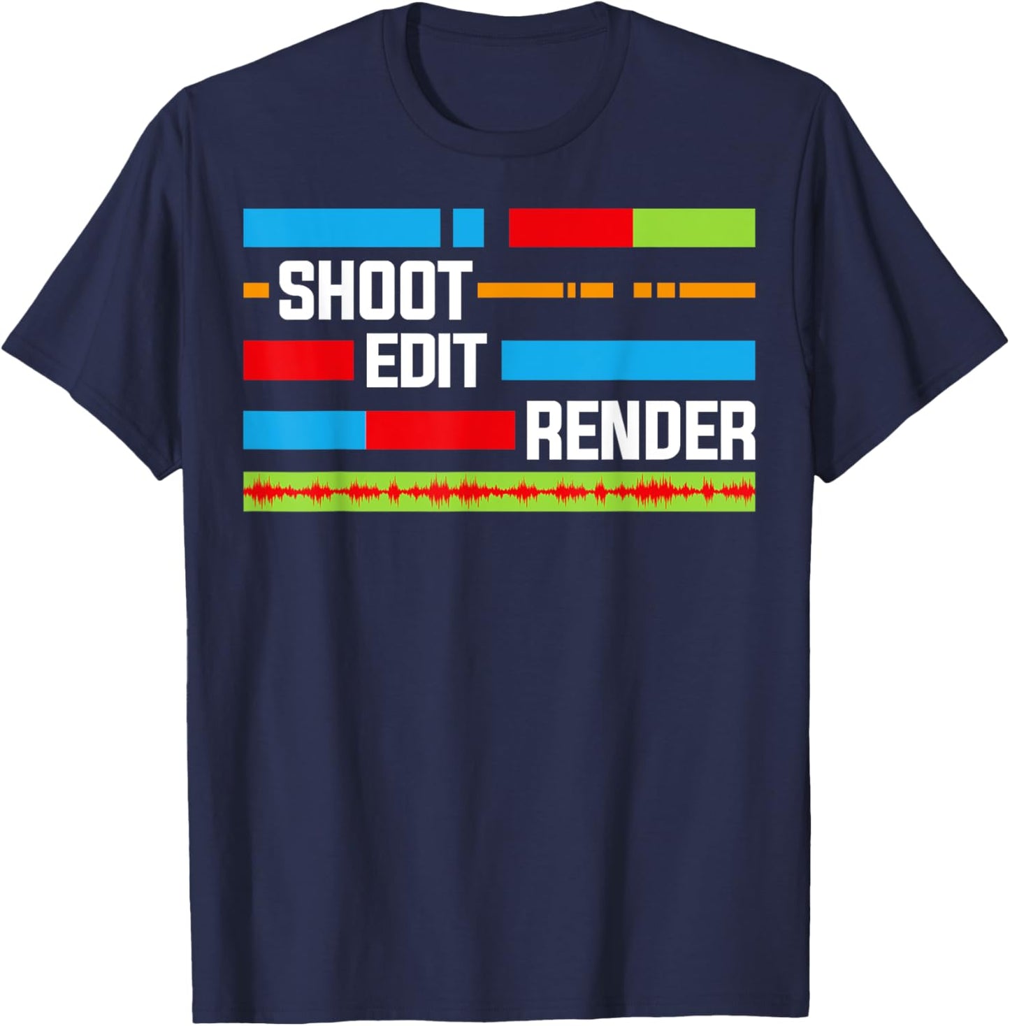 Funny Video Editing Videographer Filmmaker T-Shirt - T-Shirt | Navy