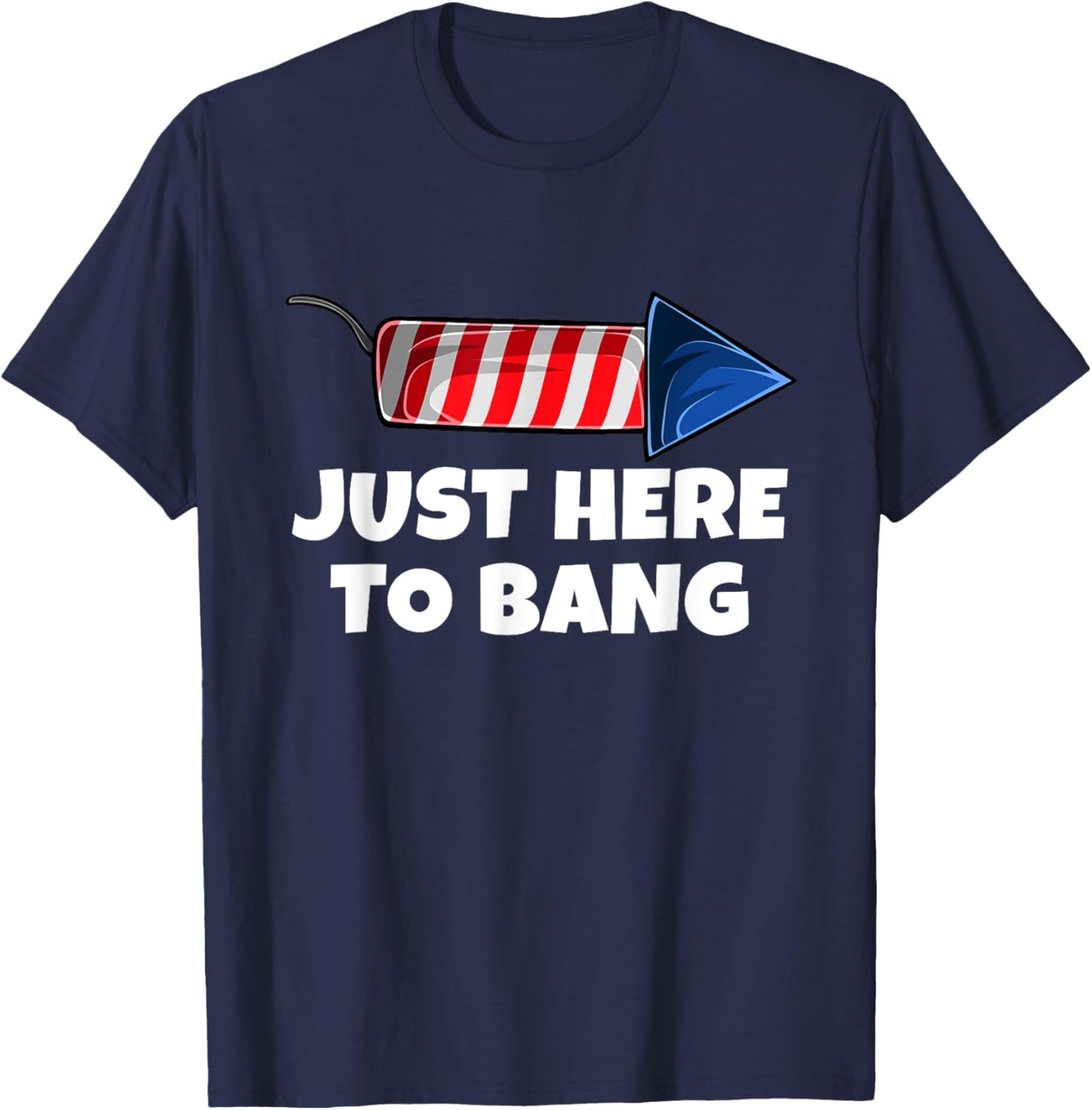 4th July America Firework Patriot USA & T-Shirt - T-Shirt | Navy