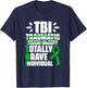 TBI Totally Brave Individual Traumatic Brain Injury Survivor T-Shirt - T-Shirt | Navy