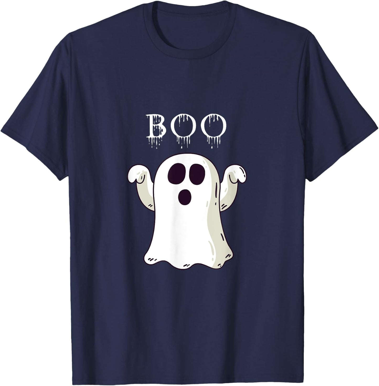 Boo Halloween T-Shirt - T-Shirt | Navy