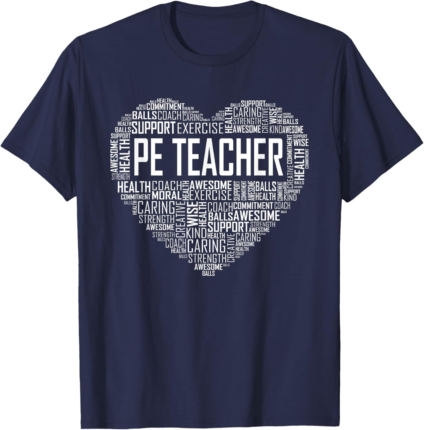 PE Physical Education Teacher P.E.Appreciation Gift Coach T-Shirt - T-Shirt | Navy