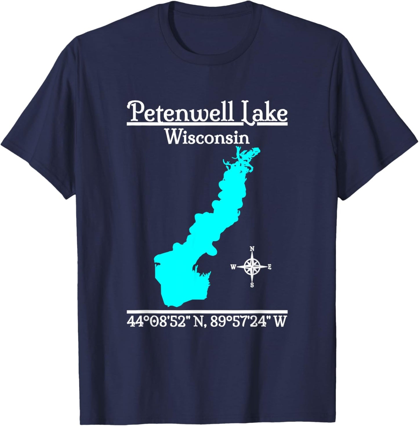 Petenwell Lake - Wisconsin T-Shirt - T-Shirt | Navy