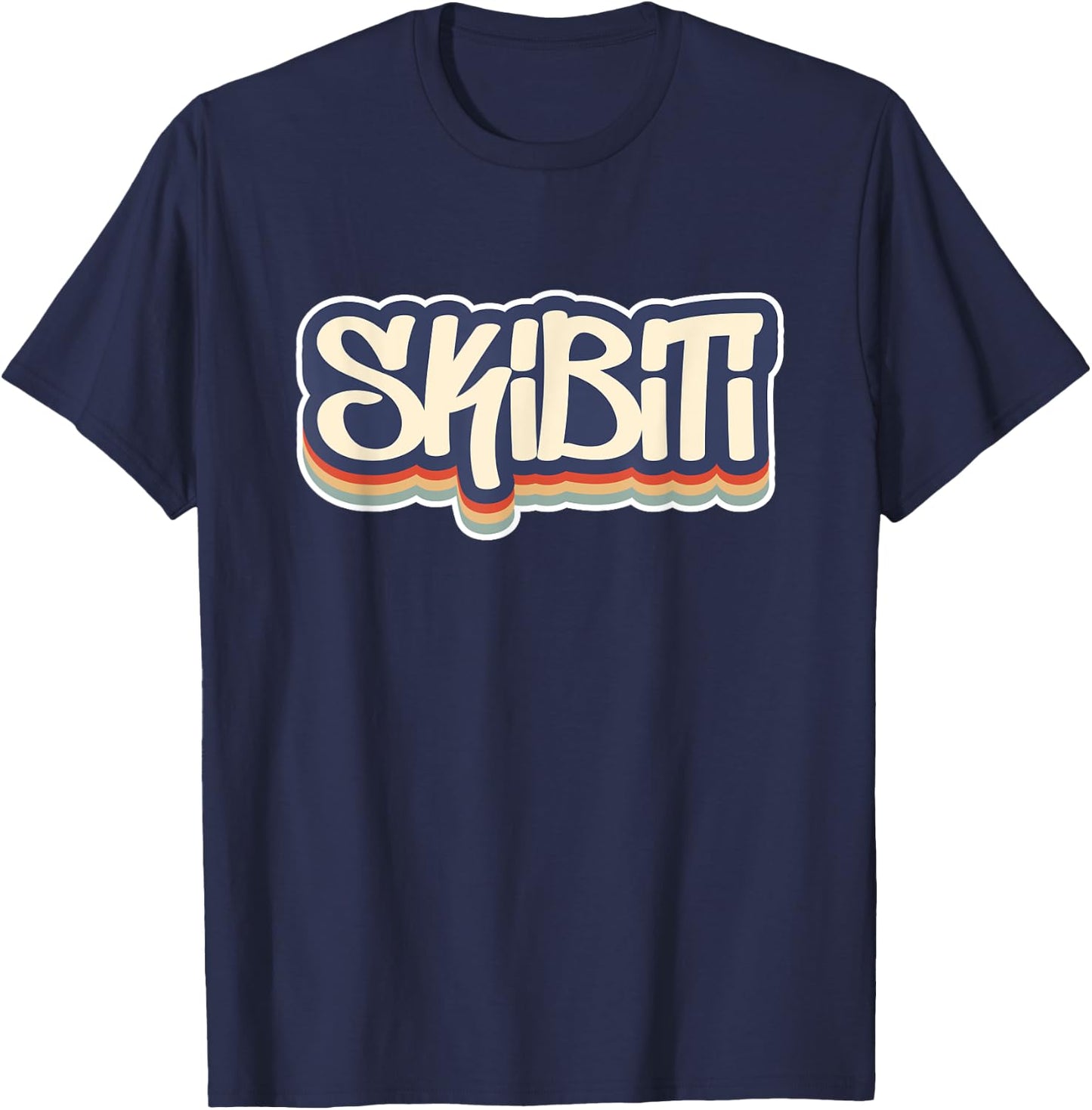 Skibiti Toilet Gen Alpha Slang Meme Ohio Rizz Rizzler Funny T-Shirt - T-Shirt | Navy