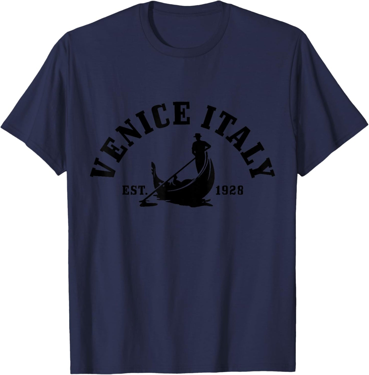 Venice Italy Venezia Italia Vintage Souvenir Italian T-Shirt - T-Shirt | Navy