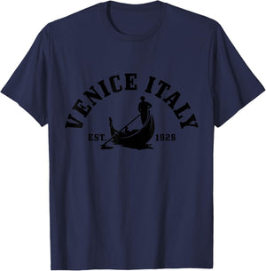 Venice Italy Venezia Italia Vintage Souvenir Italian T-Shirt - T-Shirt | Navy
