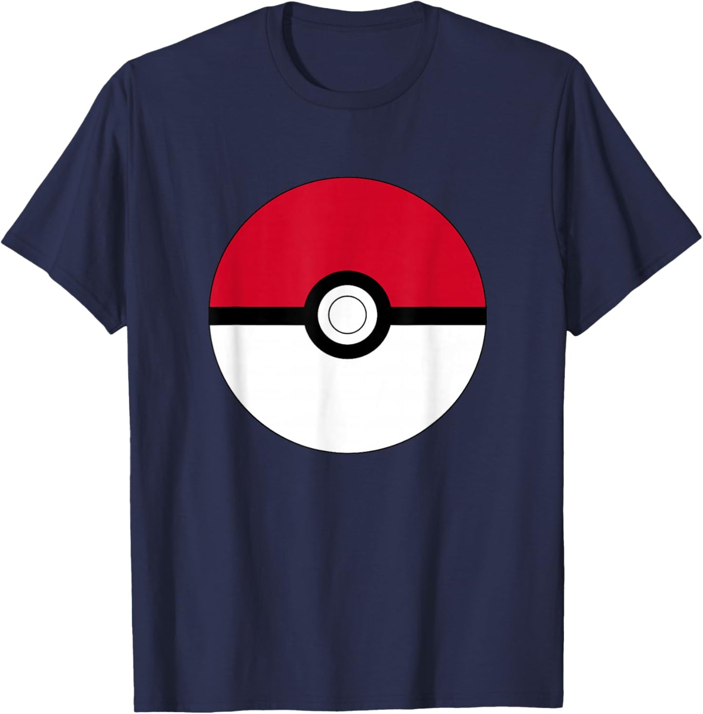 Pokémon Poké Ball Vintage Classic Red & White Logo T-Shirt - T-Shirt | Navy