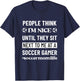 Soccer Mom Life Funny Snarky Humor Sarcasm T-Shirt - T-Shirt | Navy