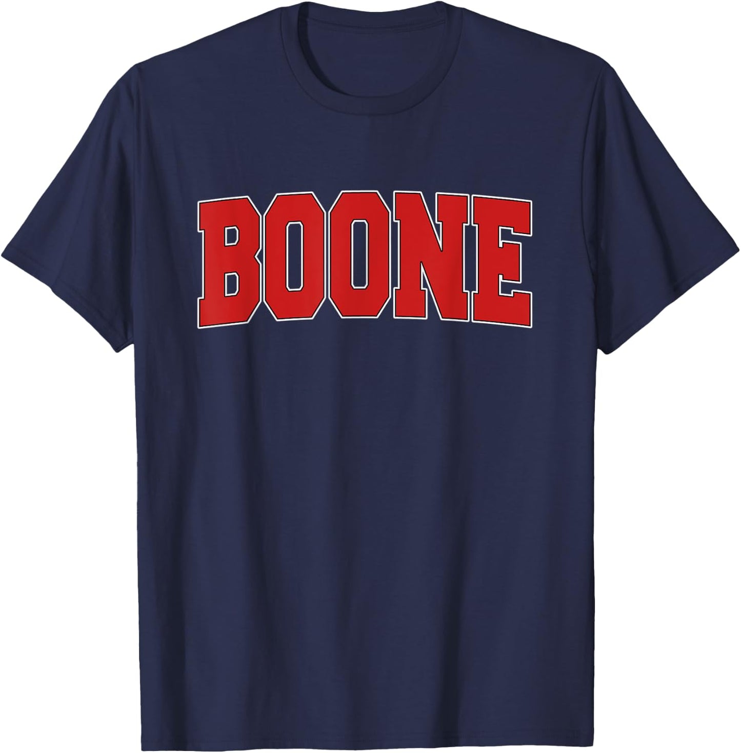 BOONE NC NORTH CAROLINA Varsity Style USA Vintage Sports T-Shirt - T-Shirt | Navy