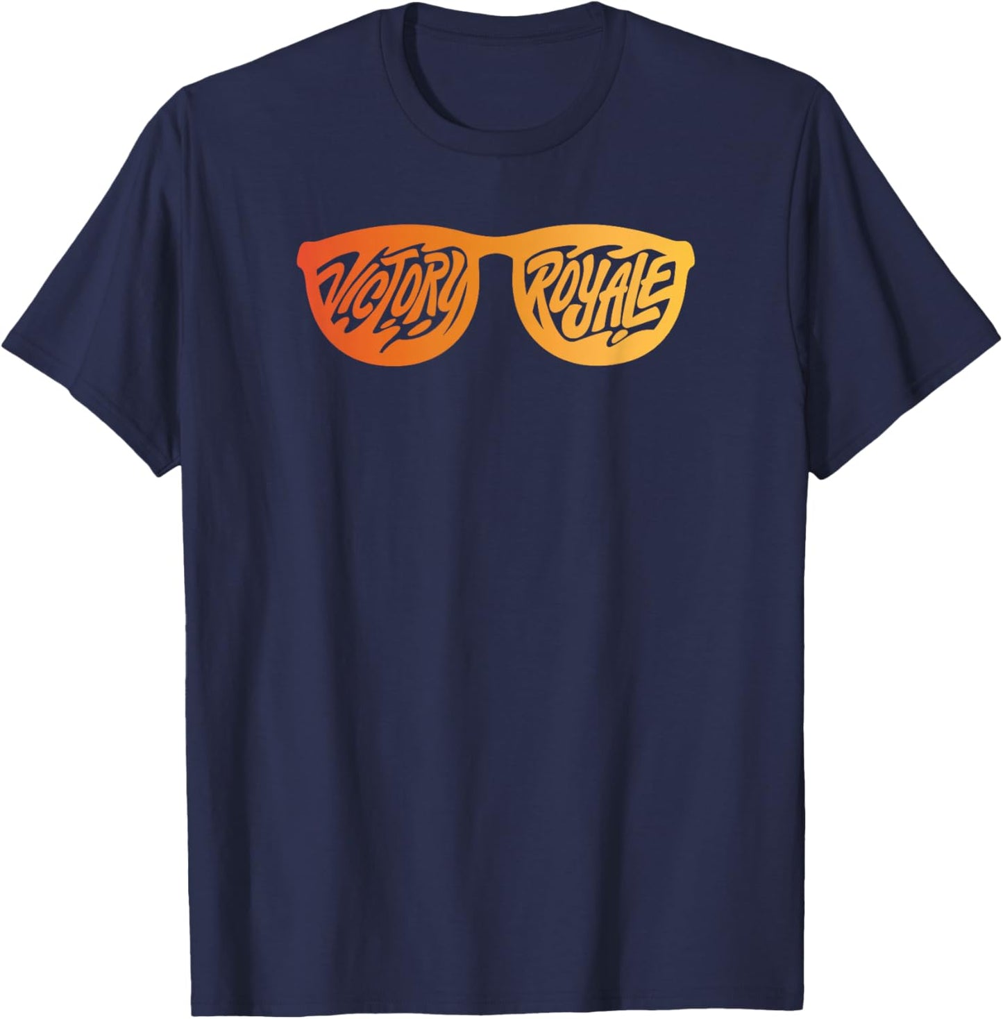 Fortnite Victory Royale Gradient Shades Center Logo T-Shirt - T-Shirt | Navy