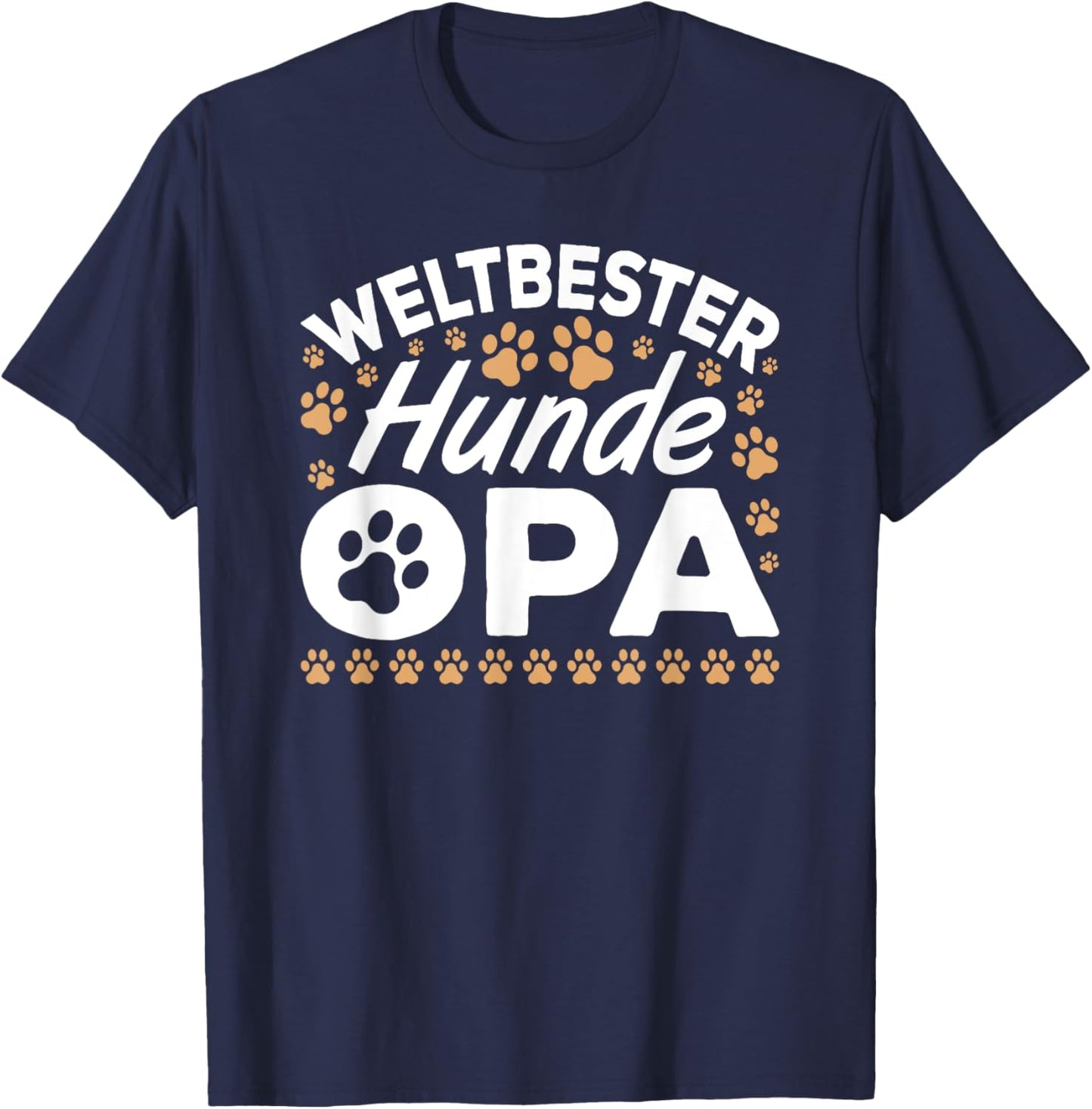 Weltbester Hunde Opa Hundebesitzer Hundefreund Hund T-Shirt - T-Shirt | Navy