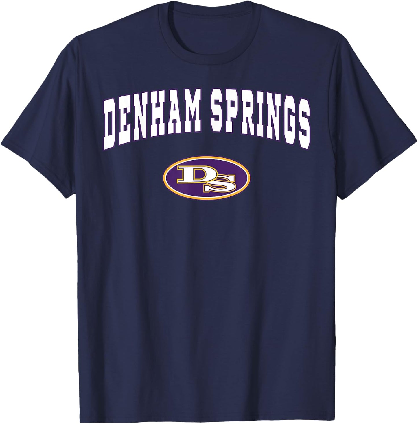 Denham Springs High School Yellowjackets C2 T-Shirt - T-Shirt | Navy