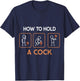 How To Hold A Cock Domestic Funny Chicken Rooster T-Shirt - T-Shirt | Navy