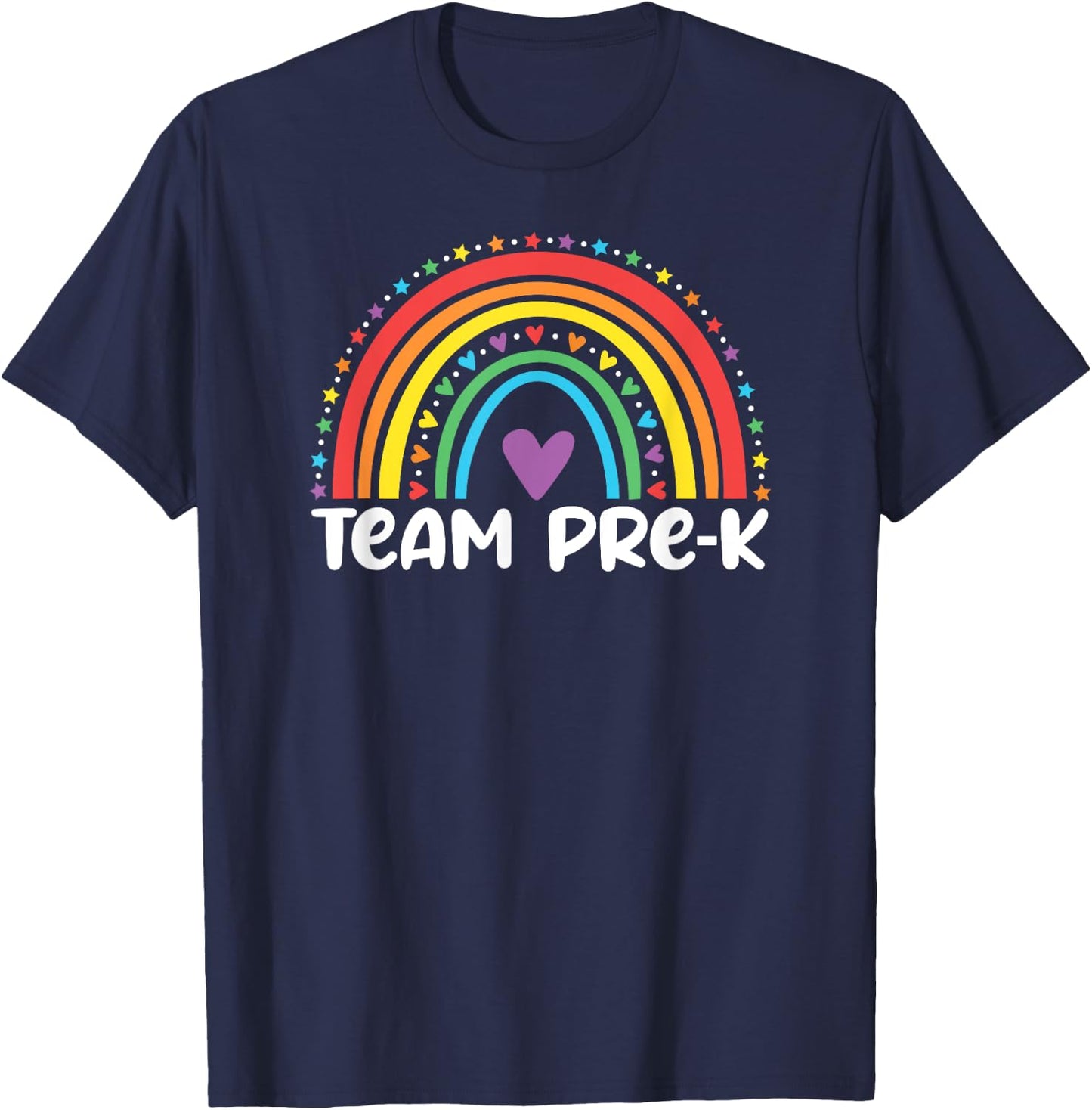 Team Pre-K Teacher Crew Squad Hello Back School Graduation T-Shirt - T-Shirt | Navy