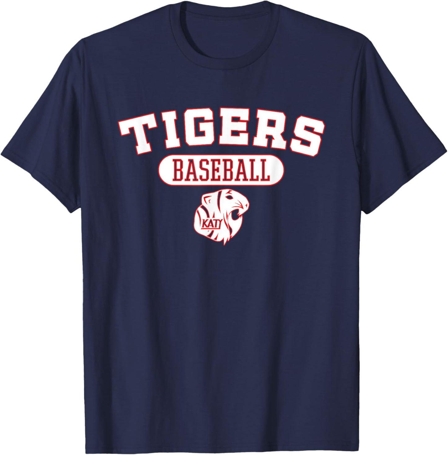 Katy Tigers Baseball T-Shirt - T-Shirt | Navy