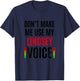 Don't Make Me Use My Lindsey Voice Funny Name Gift Teacher Women T-Shirt - T-Shirt | Navy