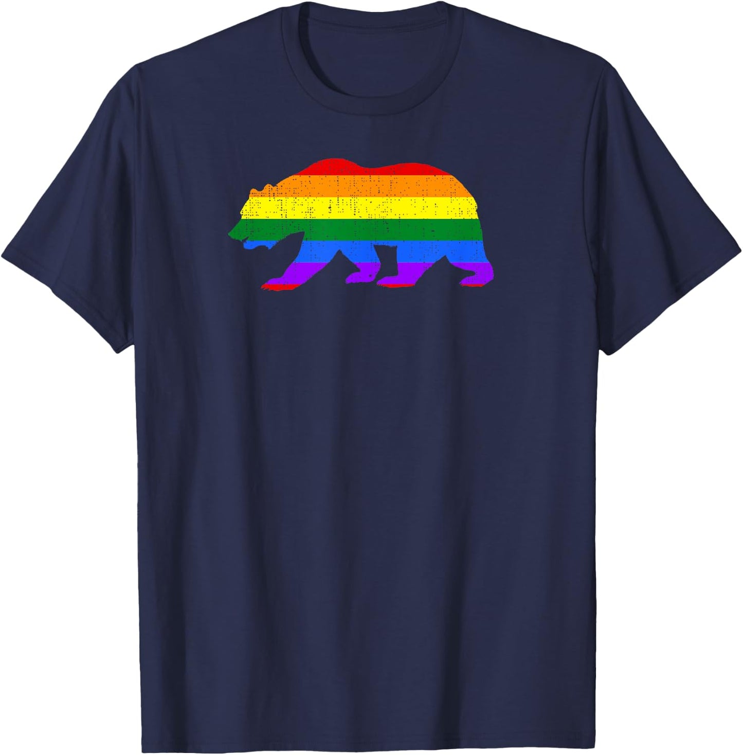 California Bear Rainbow T-Shirt - T-Shirt | Navy
