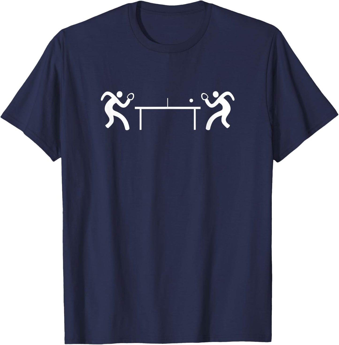 Ping Pong Table Tennis Stick Figures Ping Pong Player T-Shirt - T-Shirt | Navy