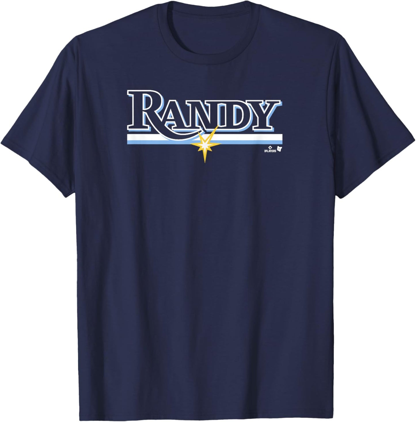 Randy Arozarena: Tampa Text - Tampa Bay Baseball T-Shirt - T-Shirt | Navy