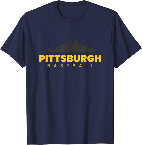 Pittsburgh Baseball Vintage City Skyline Baseball Lover