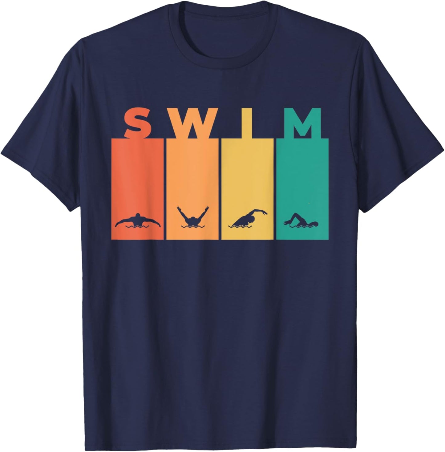 Cool Swimming Women Kids Swimmer Swim Instructor T-Shirt - T-Shirt | Navy