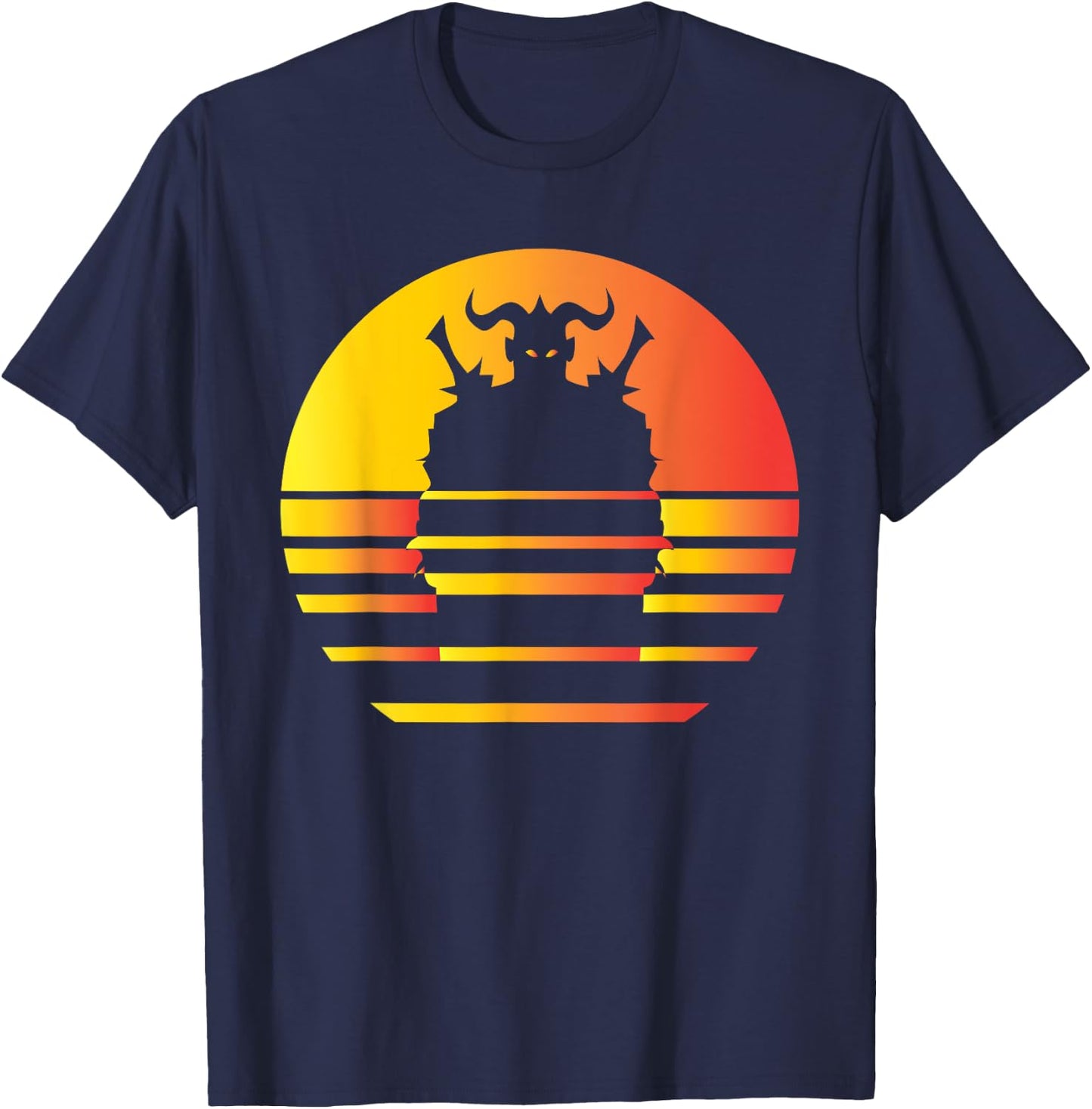 Gloomhaven Character Synth Wave Design - Board Game T-Shirt - T-Shirt | Navy