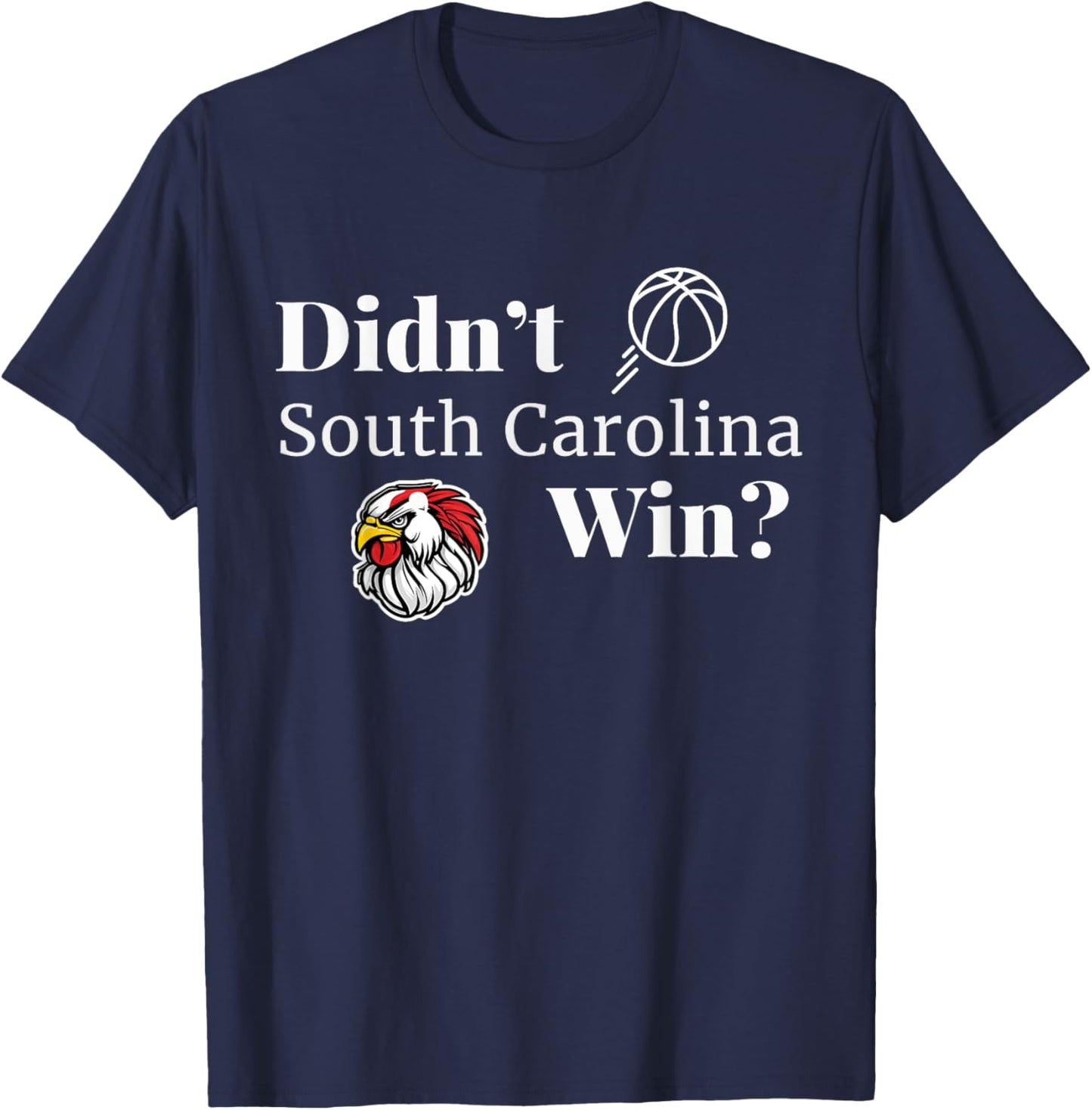 Victory Celebrating South Carolina Basketball Win T-Shirt - T-Shirt | Navy