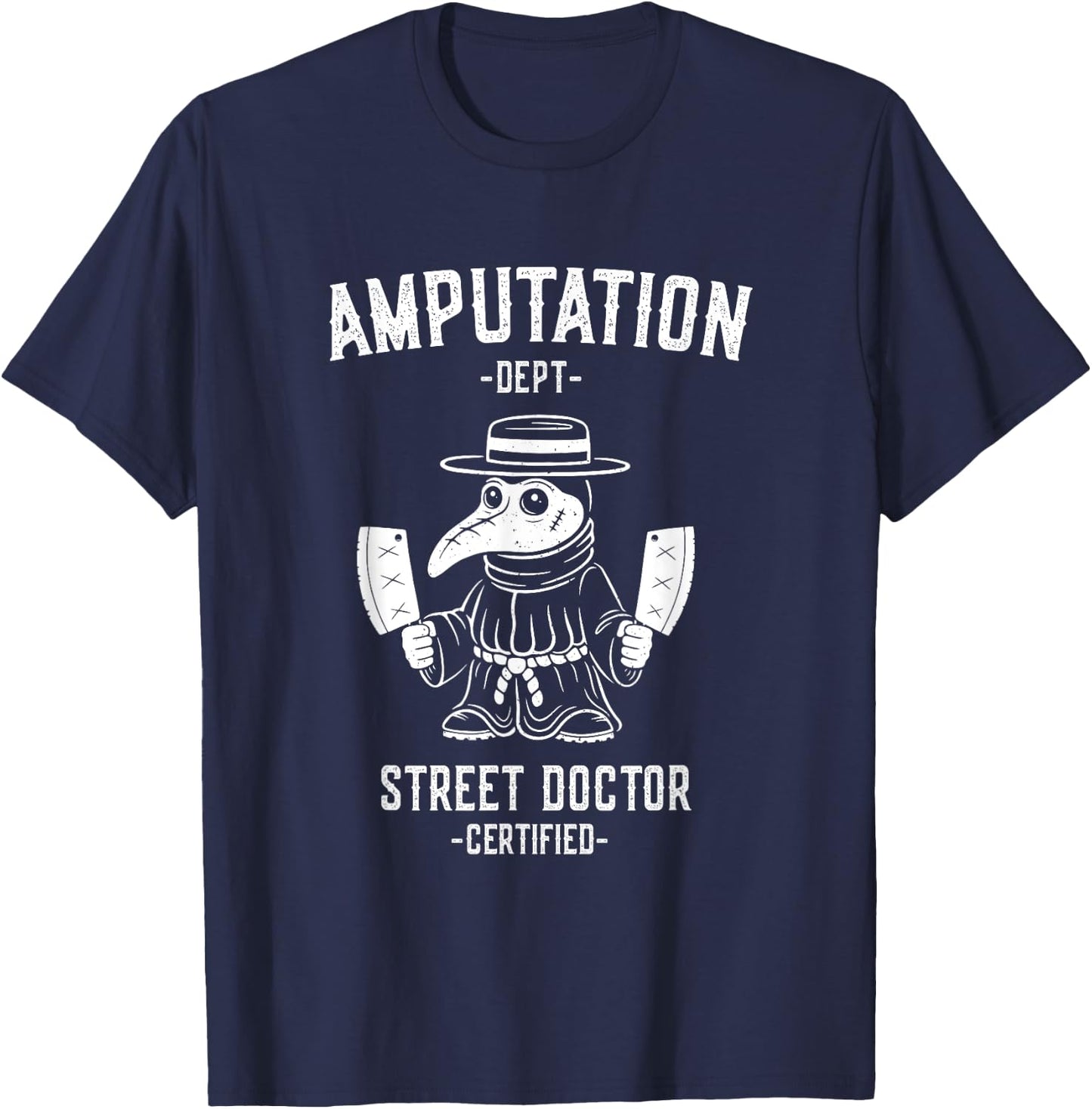 Plague Doctor - Street Doctor T-Shirt - T-Shirt | Navy