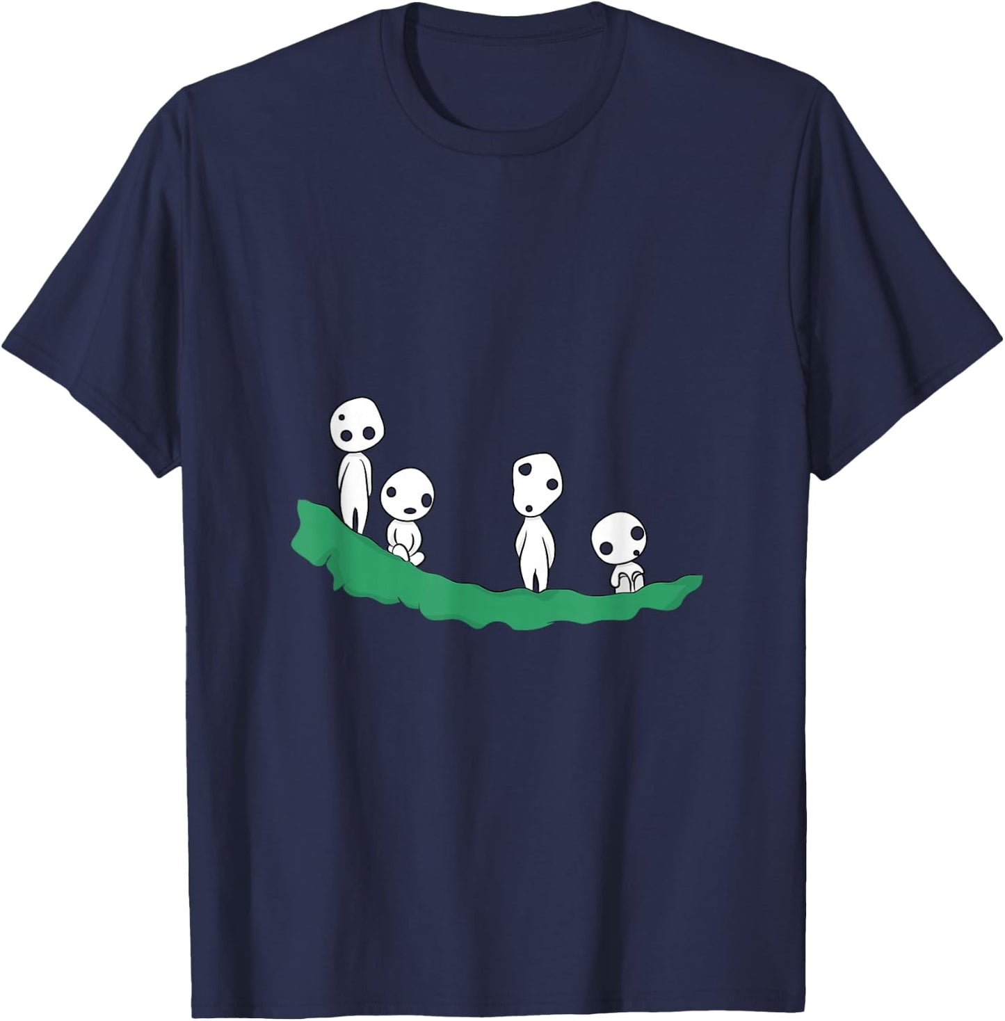 Kodama Japanese Ghosts Japan Fairy Tale T-Shirt - T-Shirt | Navy