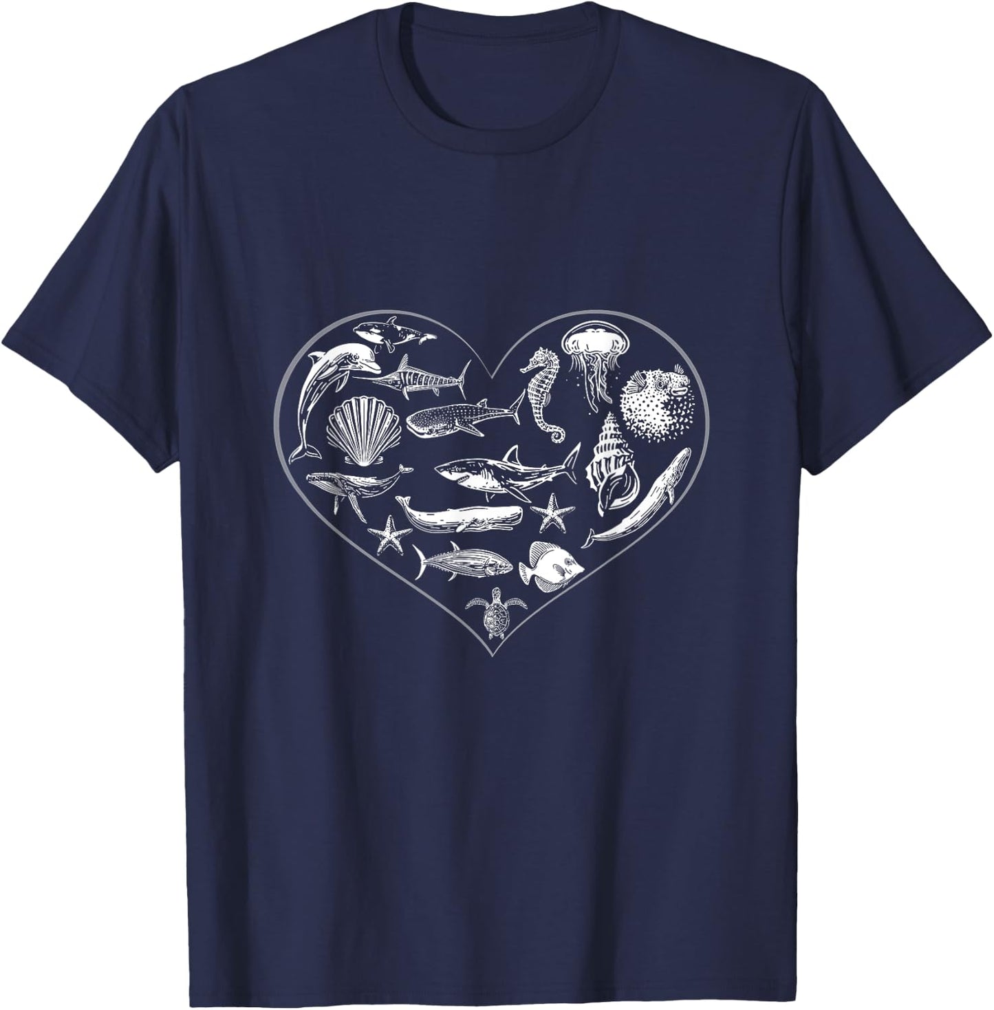Save the Ocean - Sea and Ocean Environment Awareness Lovers T-Shirt - T-Shirt | Navy