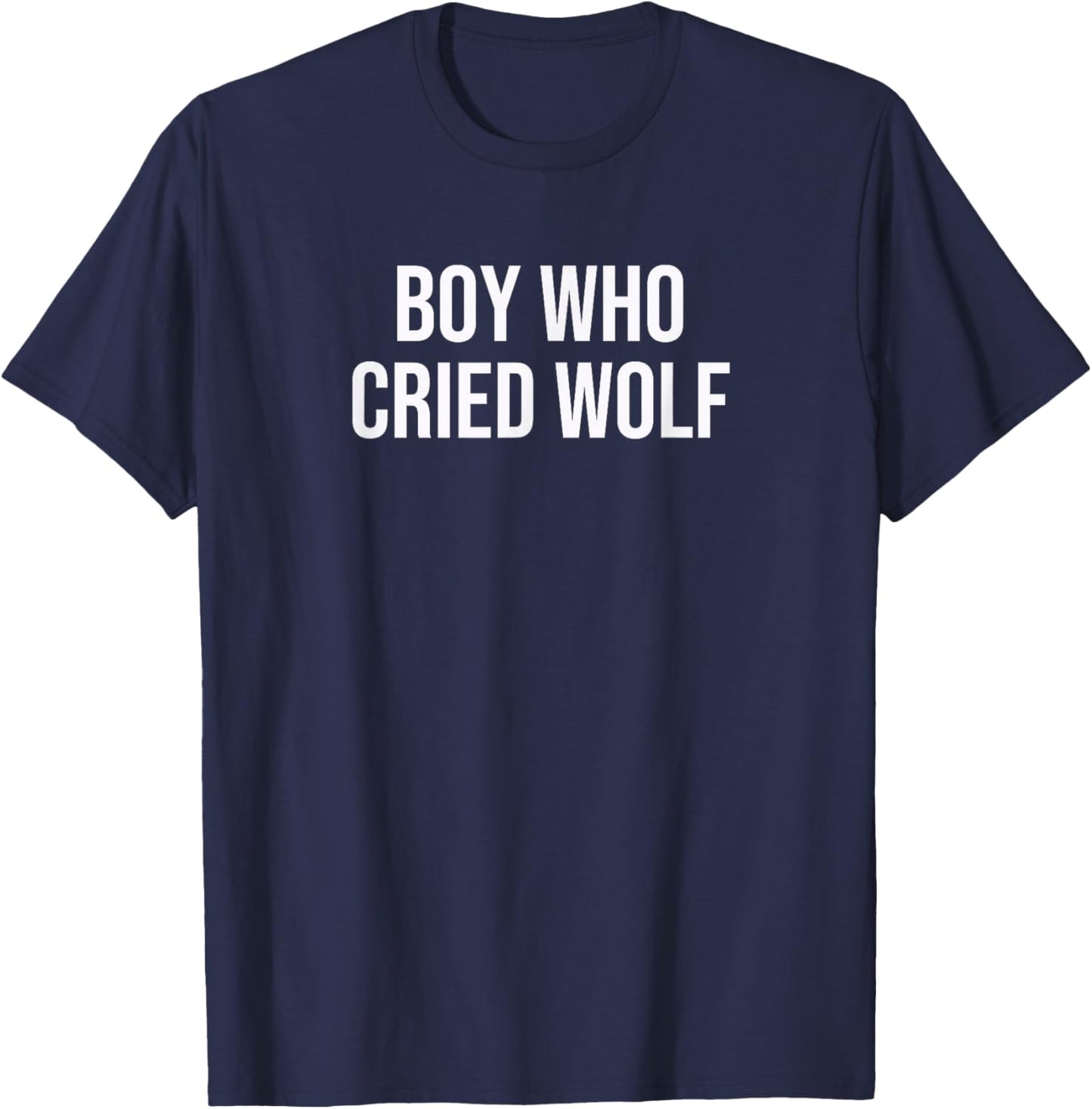 Boy Who Cried Wolf T-Shirt - T-Shirt | Navy