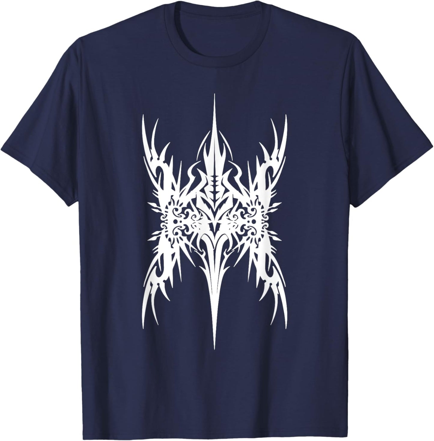Futuristic Sigil Butteryfly Cyber Tattoo Cybersigilism Fans T-Shirt - T-Shirt | Navy