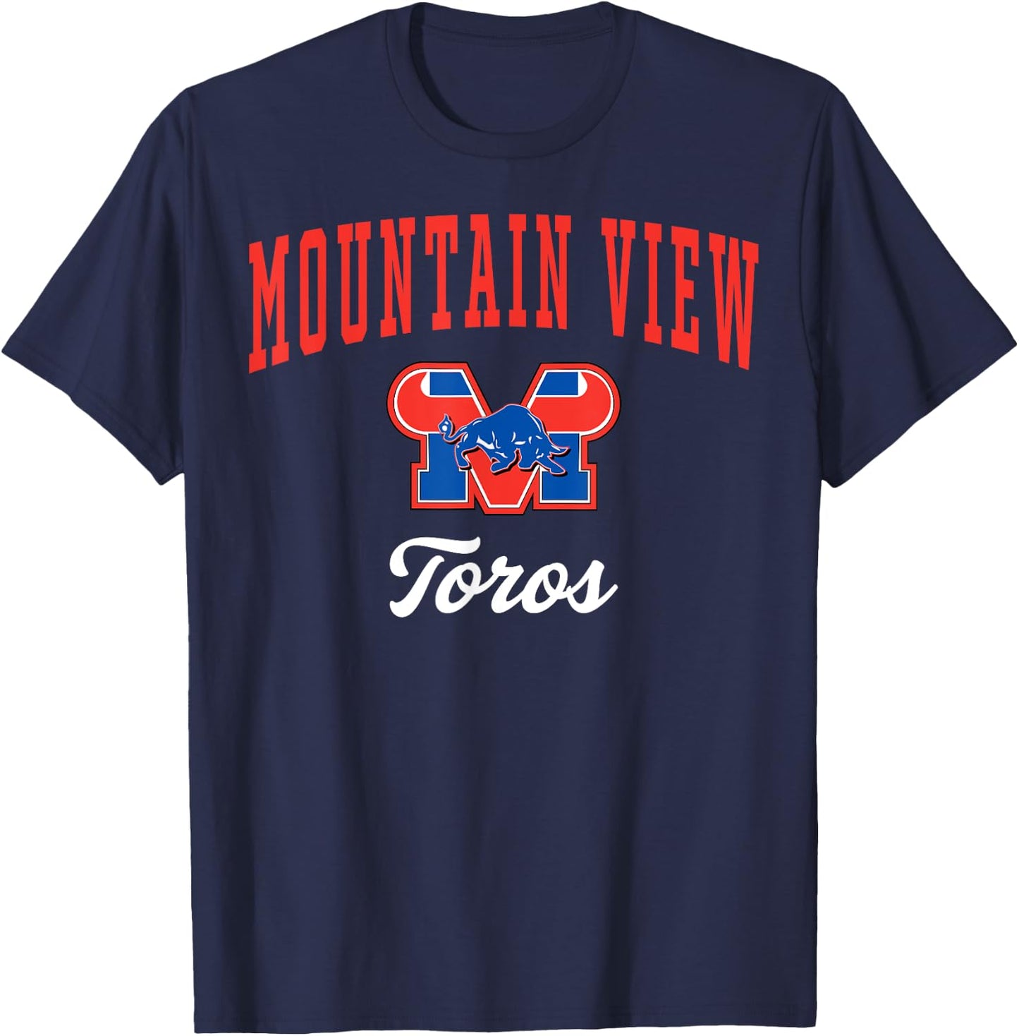 Mountain View High School Toros C3 T-Shirt - T-Shirt | Navy