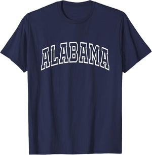 ALABAMA - Throwback Design - Classic T-Shirt - T-Shirt | Navy