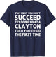 CLAYTON Funny Surname Family Tree Birthday Reunion Idea T-Shirt - T-Shirt | Navy