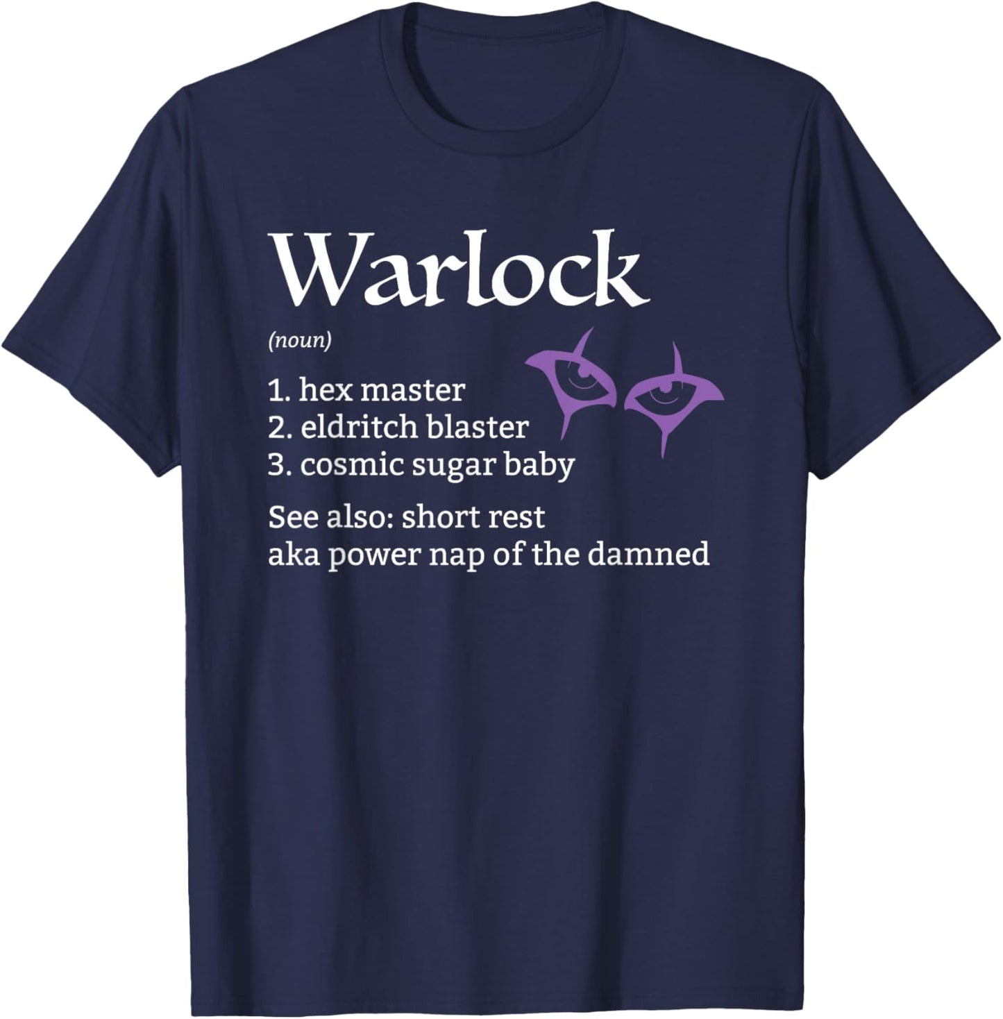 Warlock Class Definition T-Shirt - T-Shirt | Navy