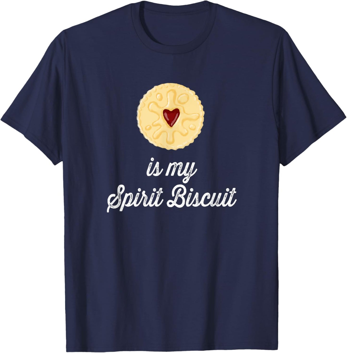 Jammie Dodger is my Spirit Biscuit T-Shirt - T-Shirt | Navy