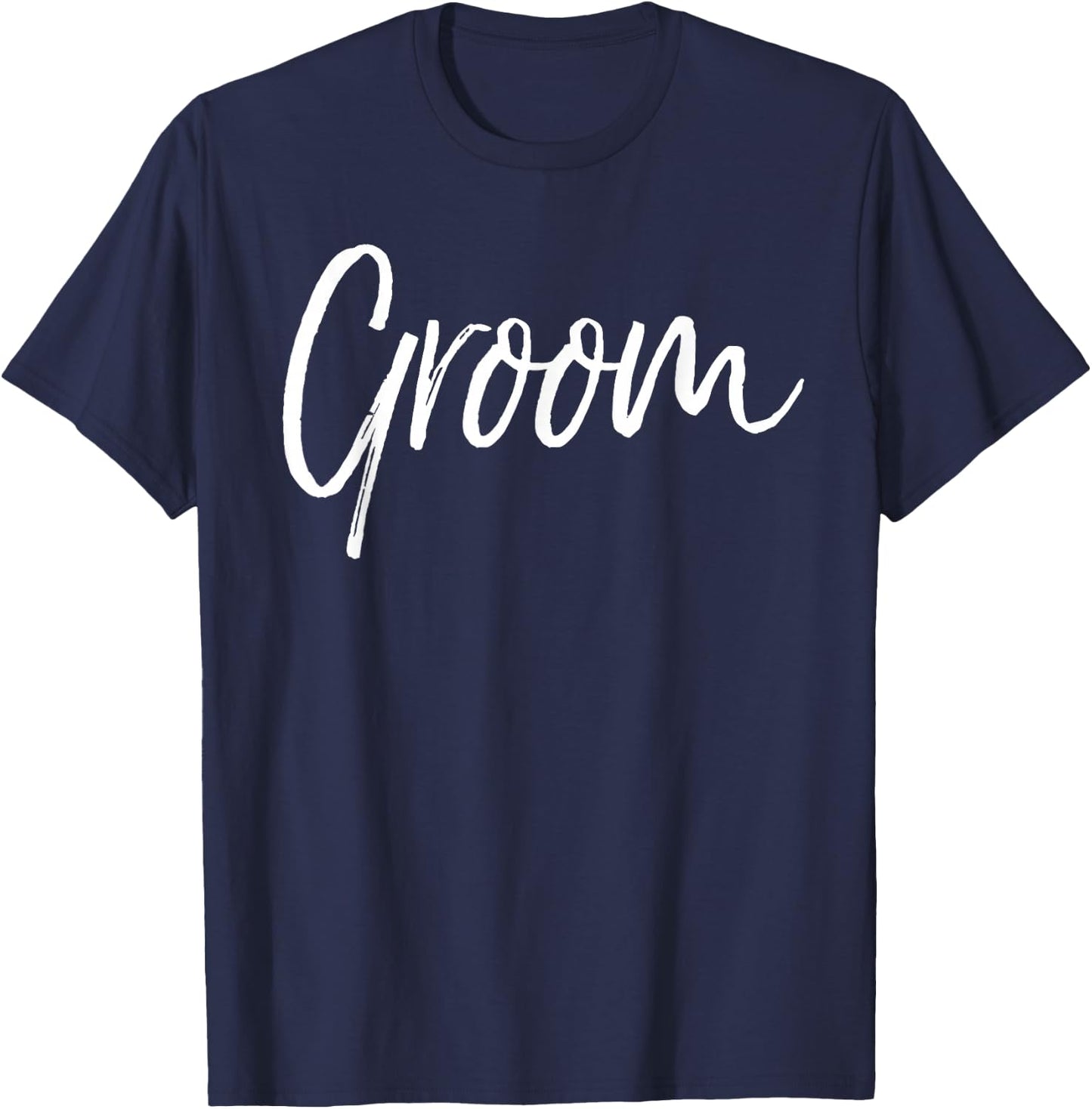 Matching Getting Ready Bride & Groom Wedding Gifts Groom T-Shirt - T-Shirt | Navy