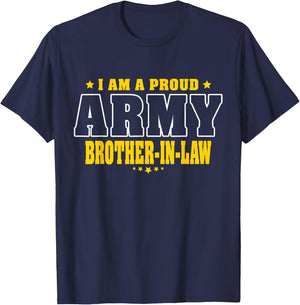 I Am A Proud Army Brother-In-Law Pride Military bro-in-law T-Shirt - T-Shirt | Navy